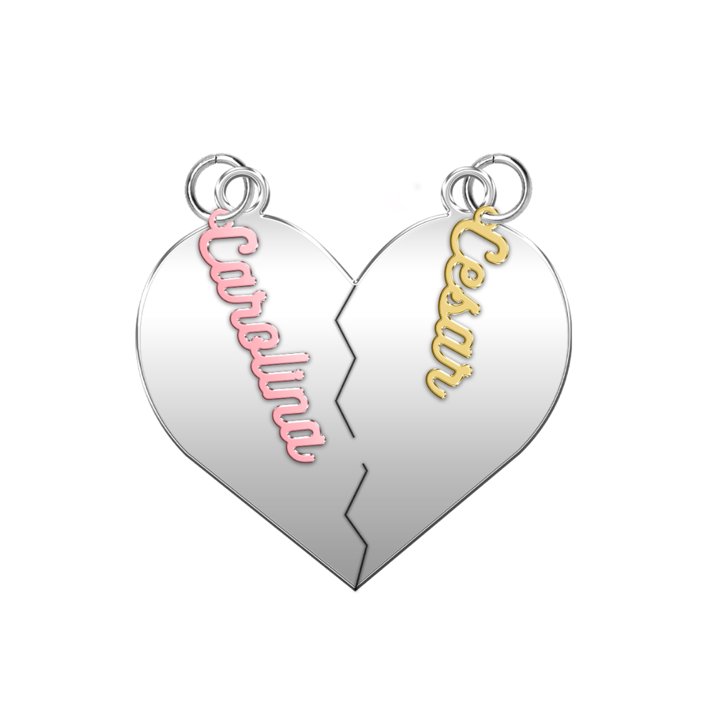 Un solo corazón, dos almas: El dije de corazón partido perfecto para parejas enamoradas
