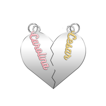 Un solo corazón, dos almas: El dije de corazón partido perfecto para parejas enamoradas