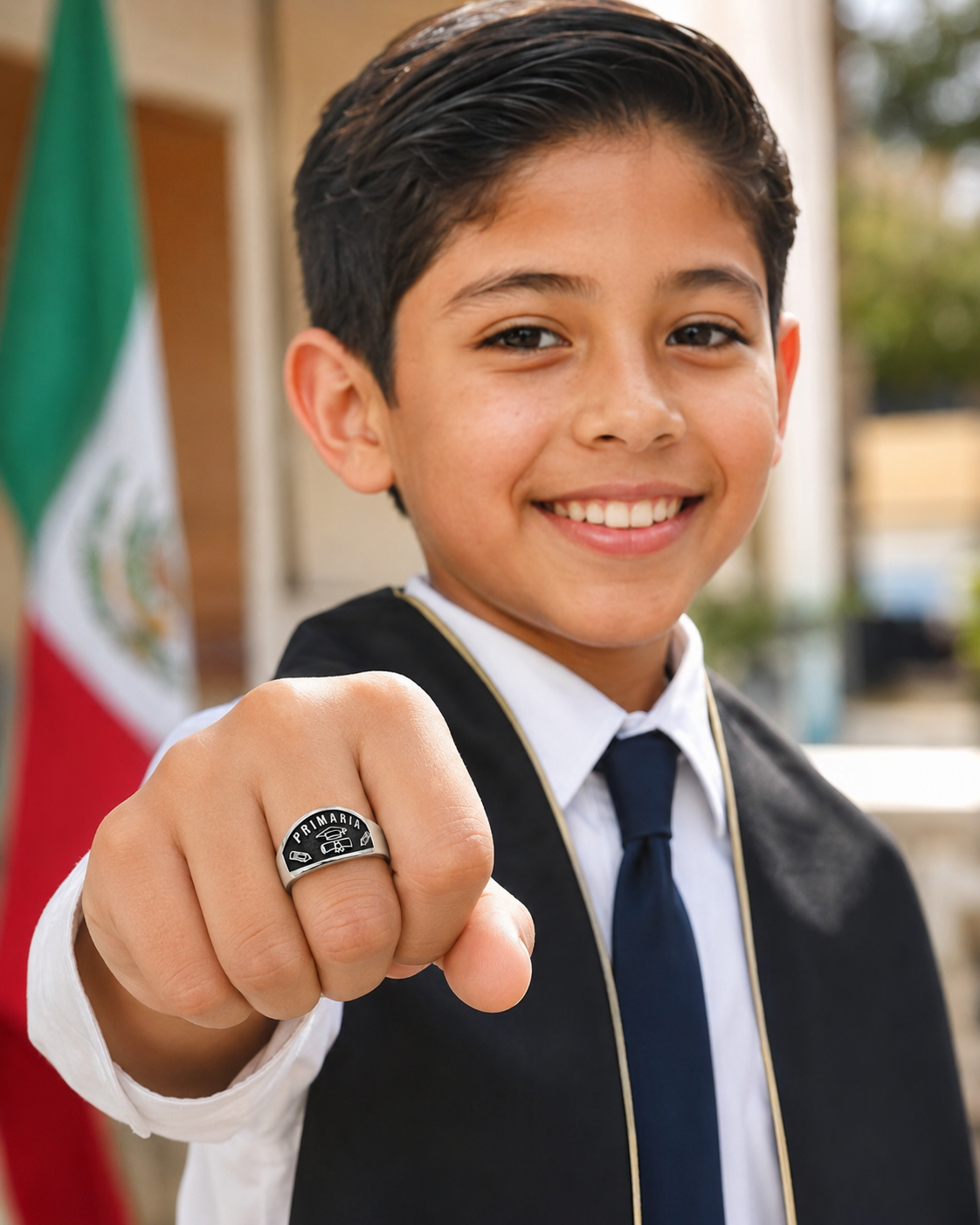Anillos de Graduación para primaria "Siempre Recordando el Camino Recorrido"