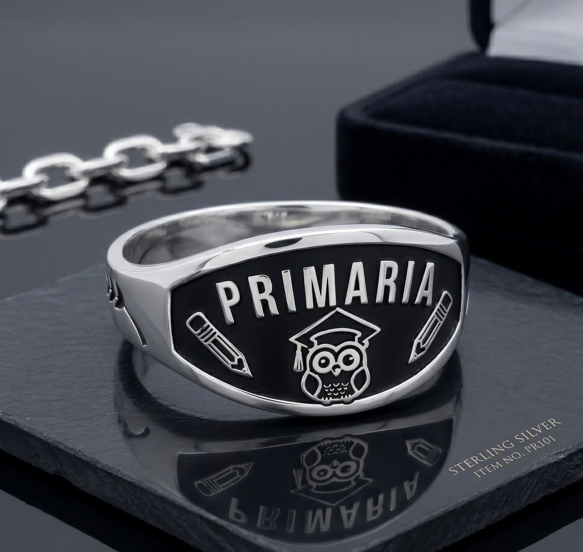 Anillos de Graduación para primaria "Siempre Recordando el Camino Recorrido"