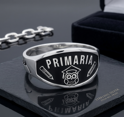 Anillos de Graduación para primaria "Siempre Recordando el Camino Recorrido"