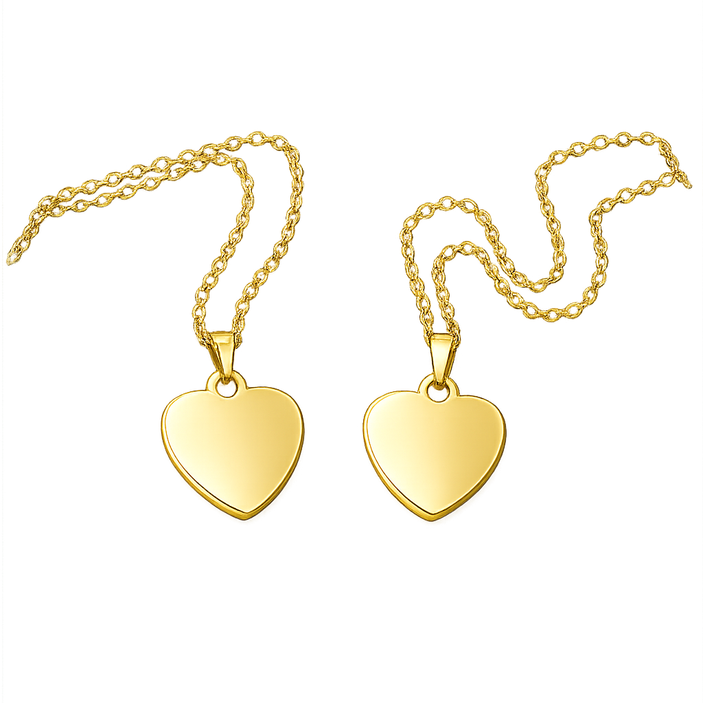 Collar Corazón con Foto Grabada Personalizado | Platamor