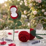 Estuche en forma de Rosa  Roja  | Platamor