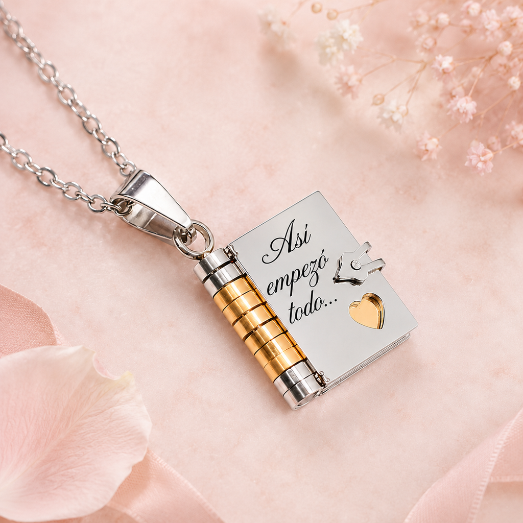 Collar Libro Personalizado  - para contar una historia | Platamor