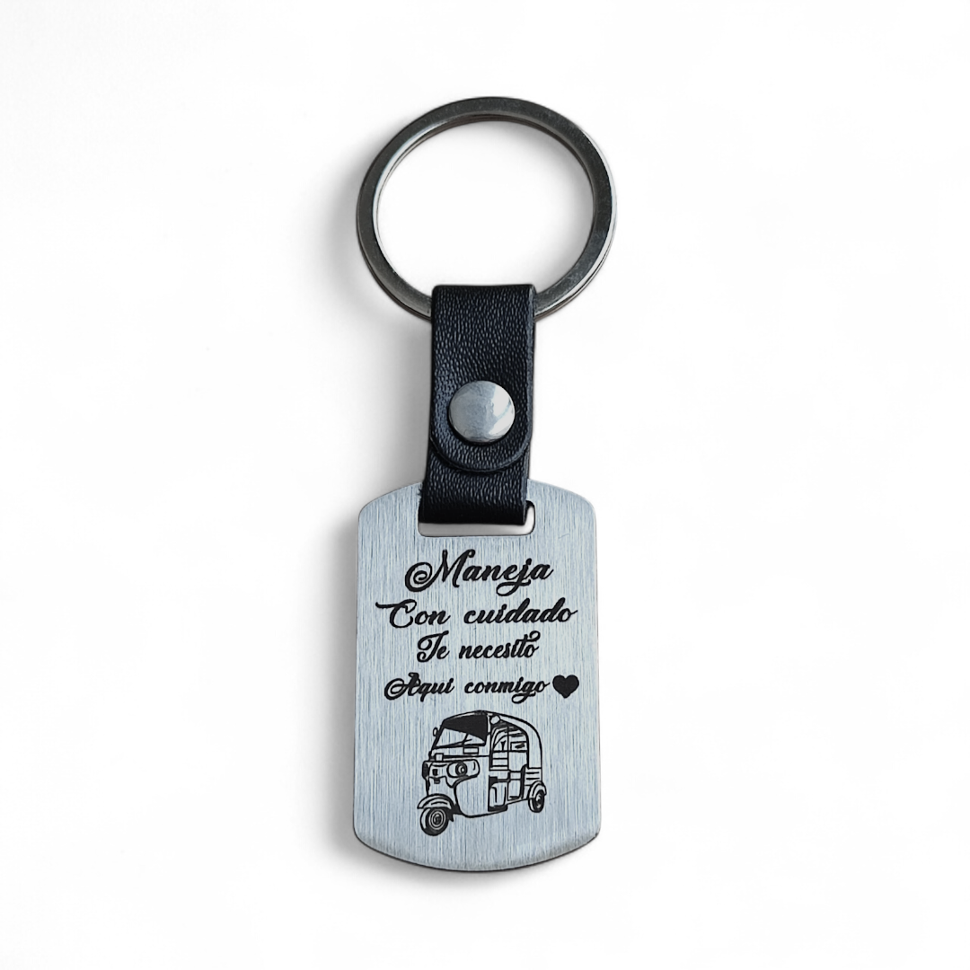 Llavero de Acero Personalizado Mototaxi