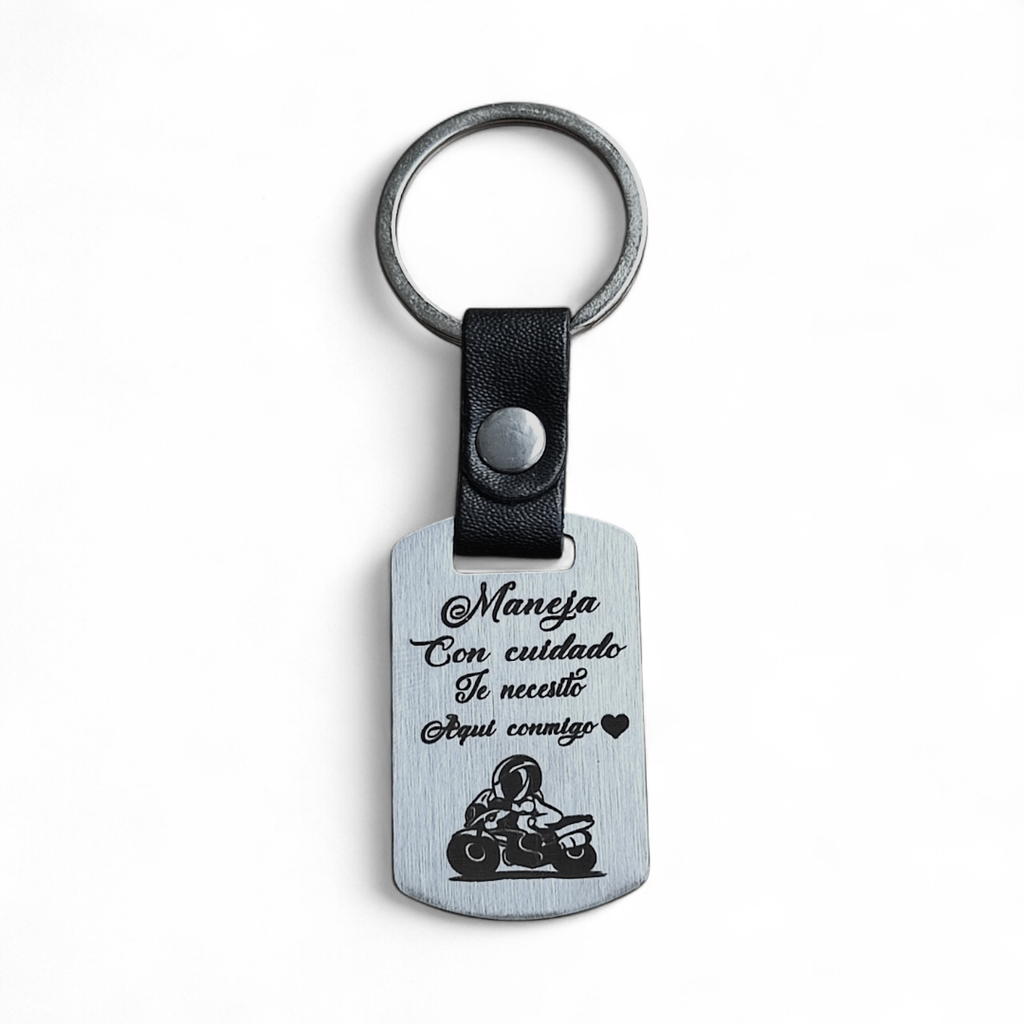 Llavero de Acero Personalizado Moto