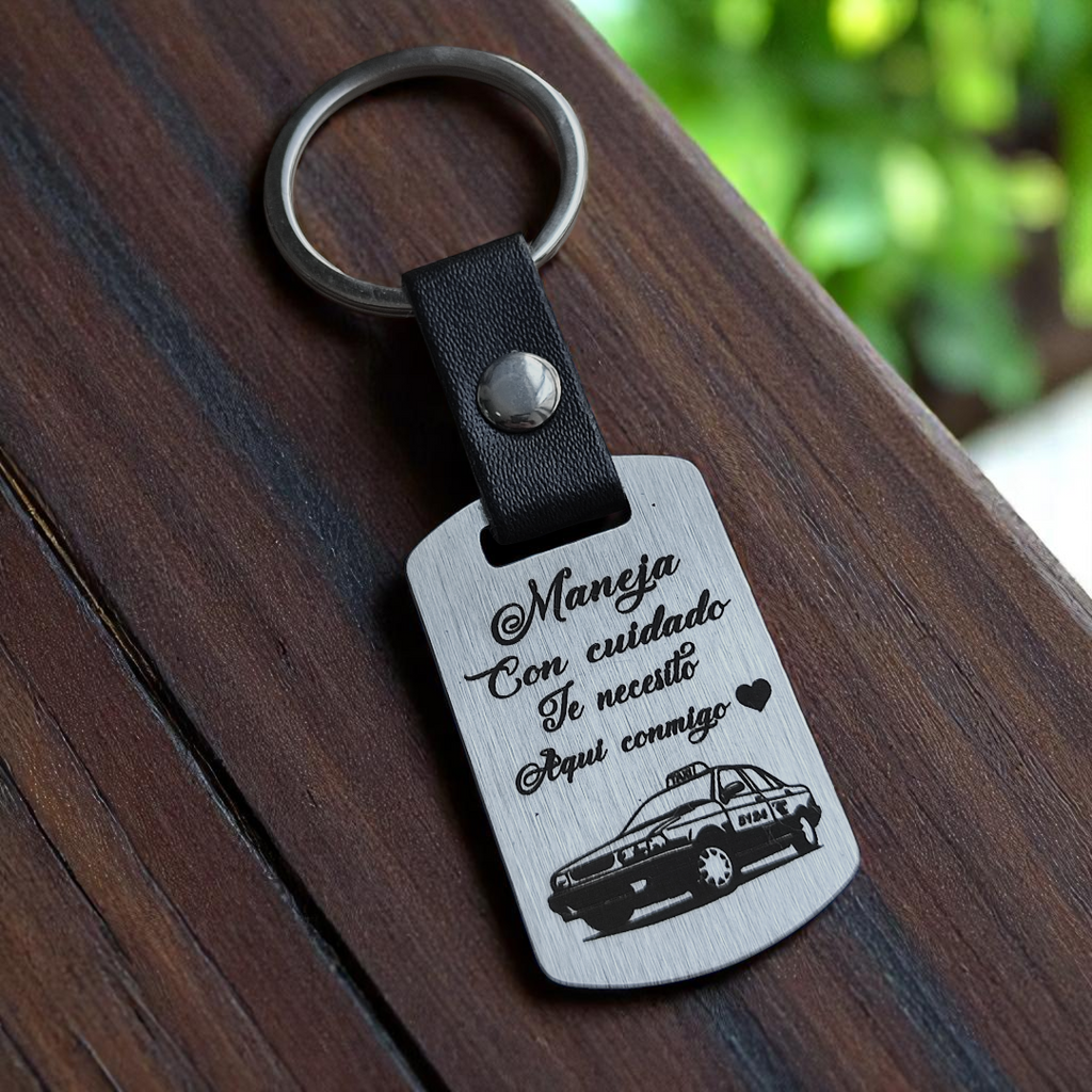 Llavero de Acero Personalizado Taxi