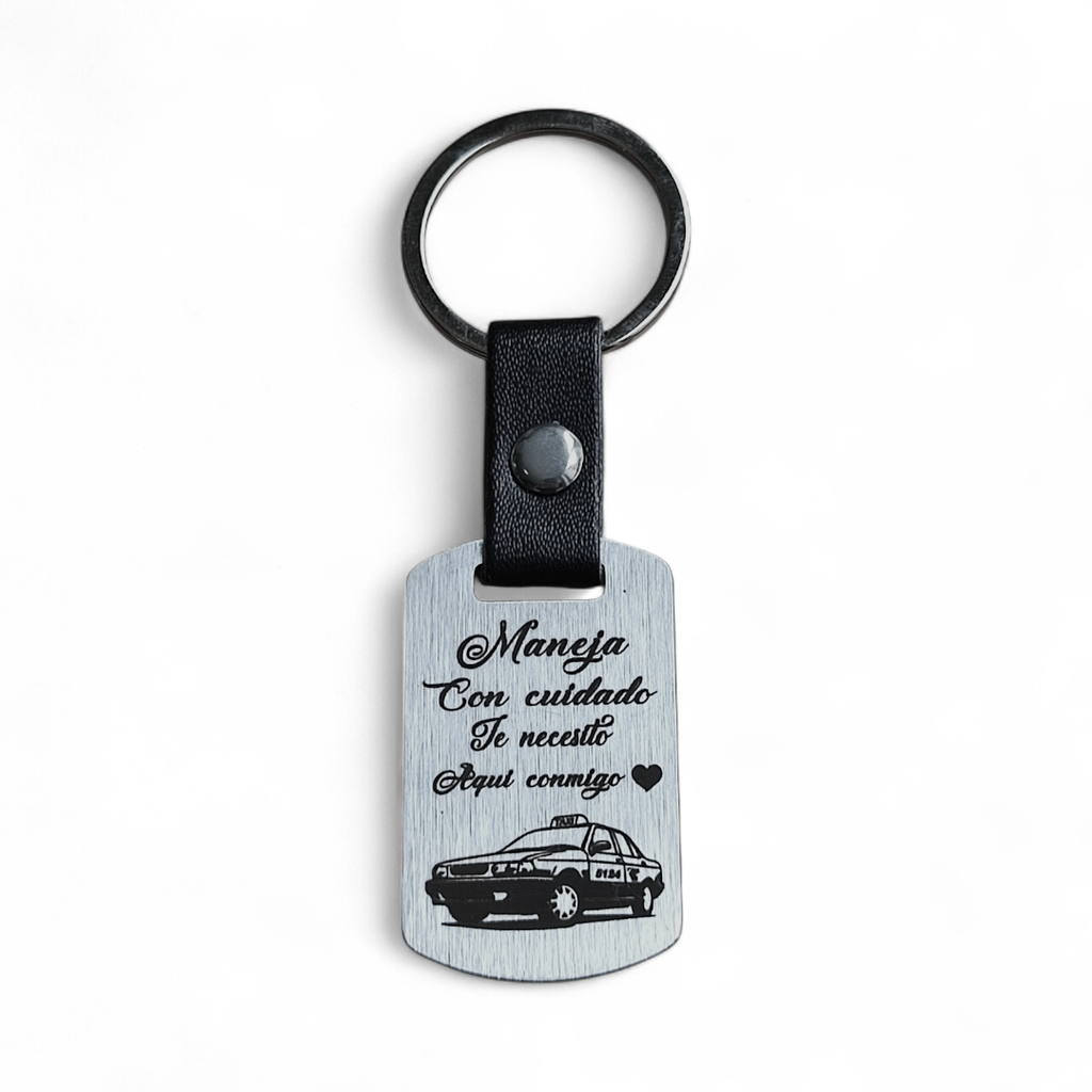 Llavero de Acero Personalizado Taxi
