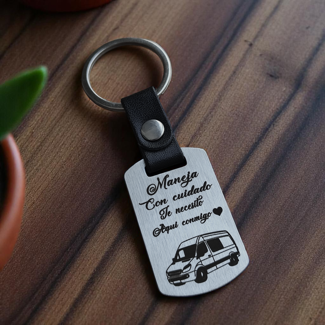 Llavero de Acero Personalizado Van