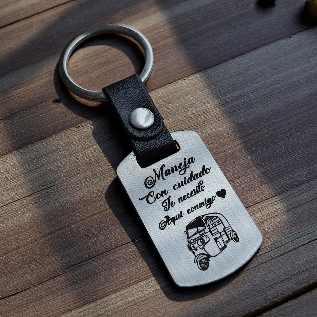 Llavero de Acero Personalizado Mototaxi