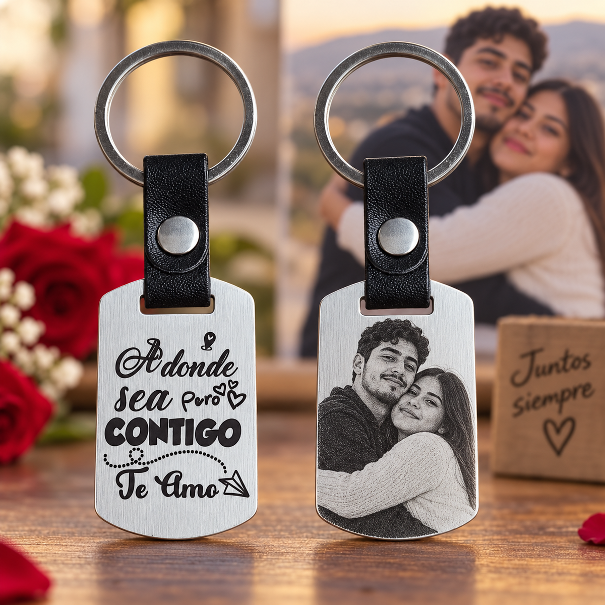 Llavero de Acero Personalizado "Adonde sea..."