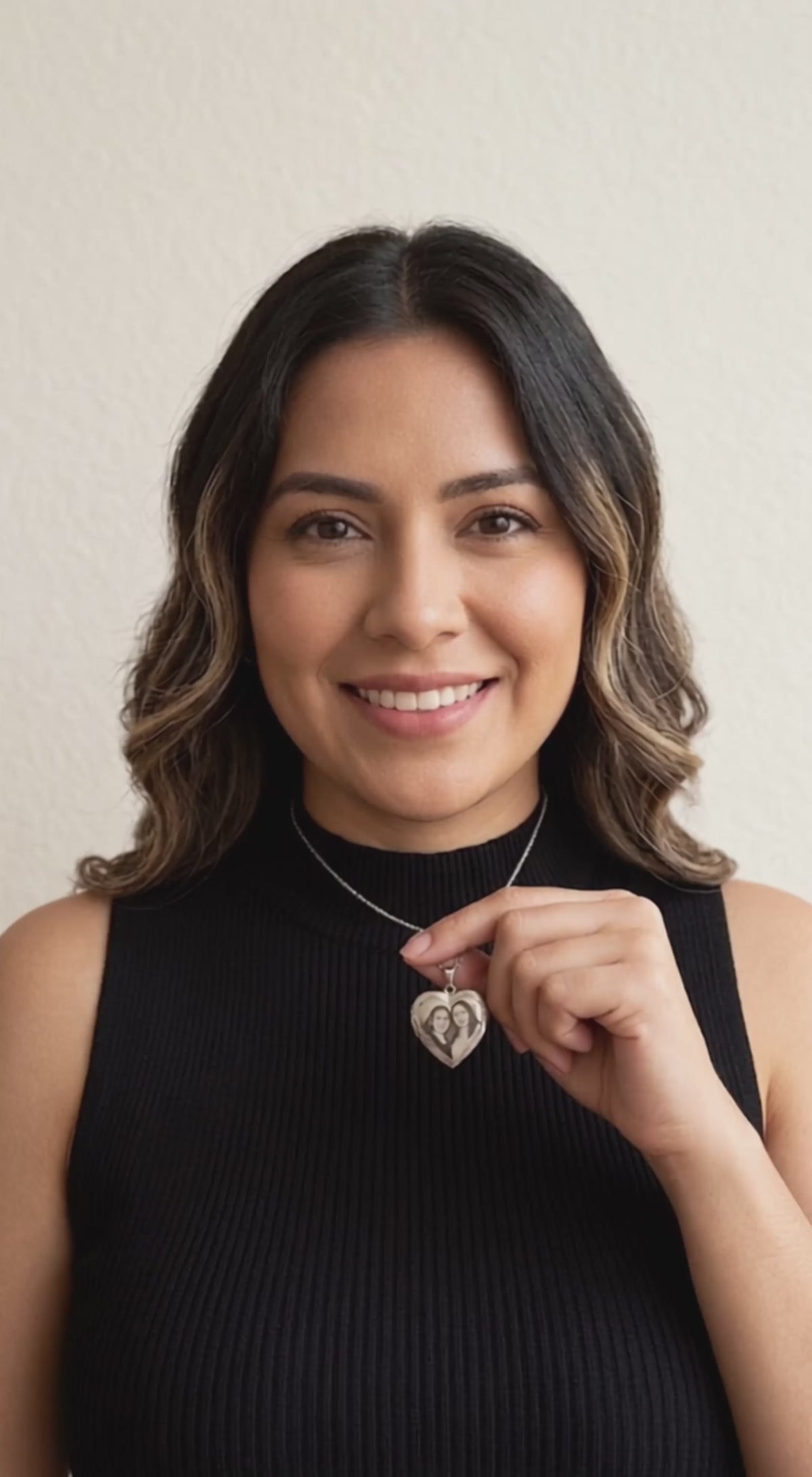 Collar Corazón con Foto Grabada Personalizado | Platamor
