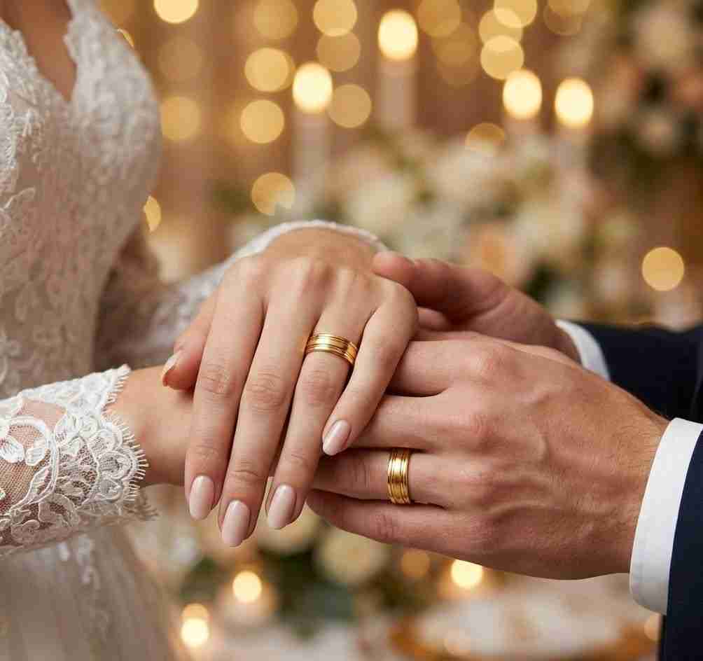 Anillos de Matrimonio en Plata 925 con Baño de Oro 18 Kilates + Canción Personalizada GRATIS